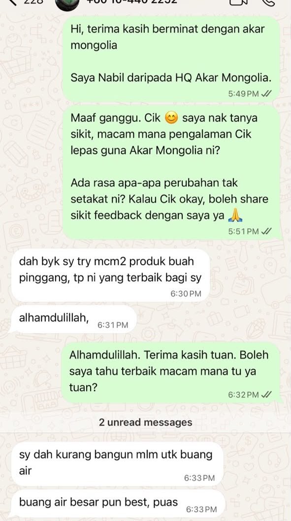 Testimoni WhatsApp
