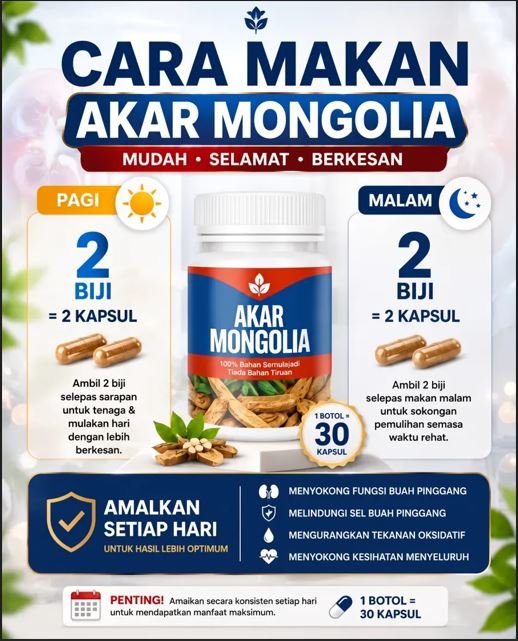 Cara makan Akar Mongolia