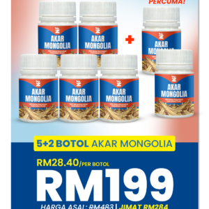 Akar Mongolia 5 Botol Percuma 2 Botol